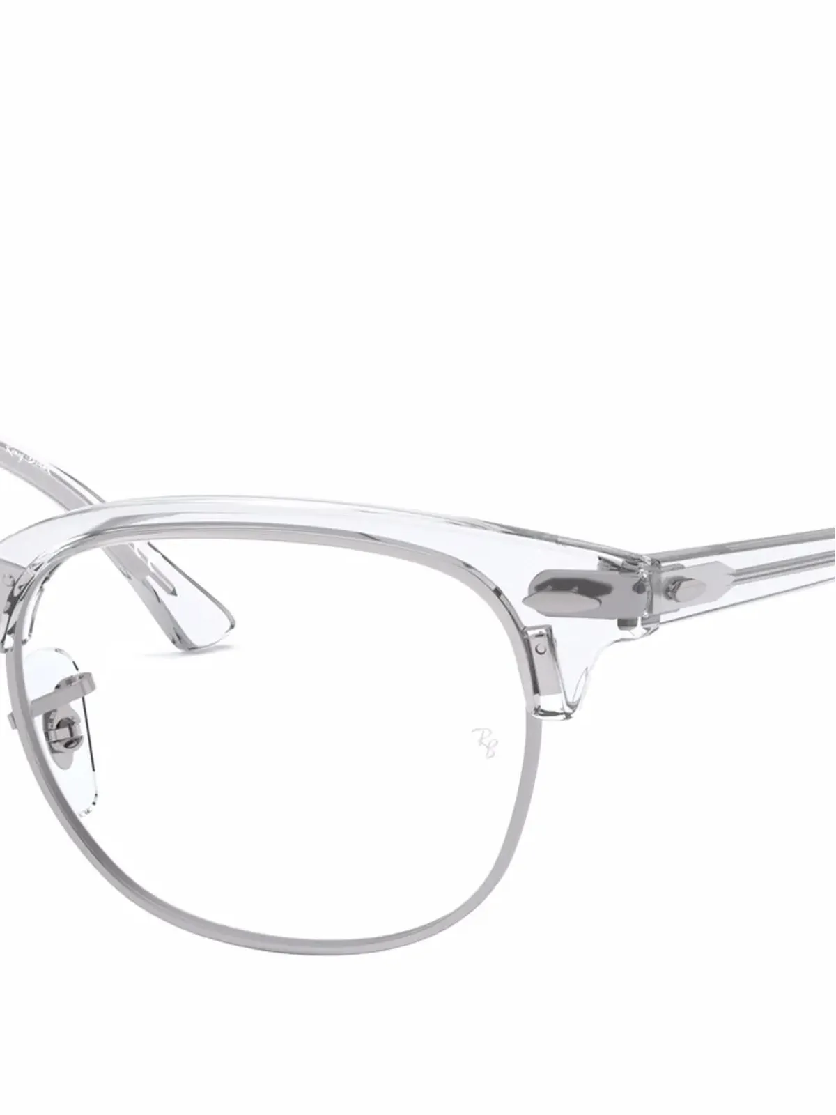 Ray-Ban クラブマスター透明フレーム眼鏡 - 画像3