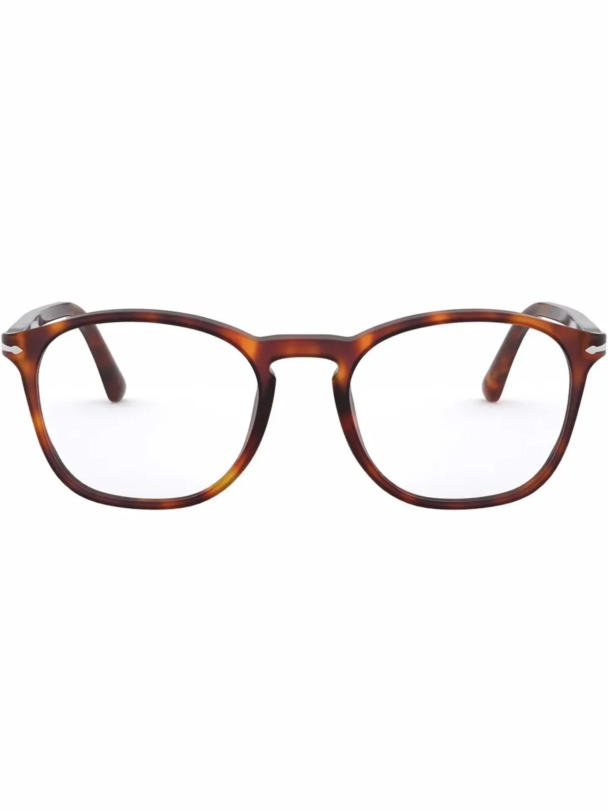 Persol べっ甲柄スクエアフレーム眼鏡 - 画像1