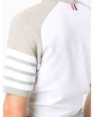 Thom Browne 4-Bar stripe T-shirt - White - サムネイル5