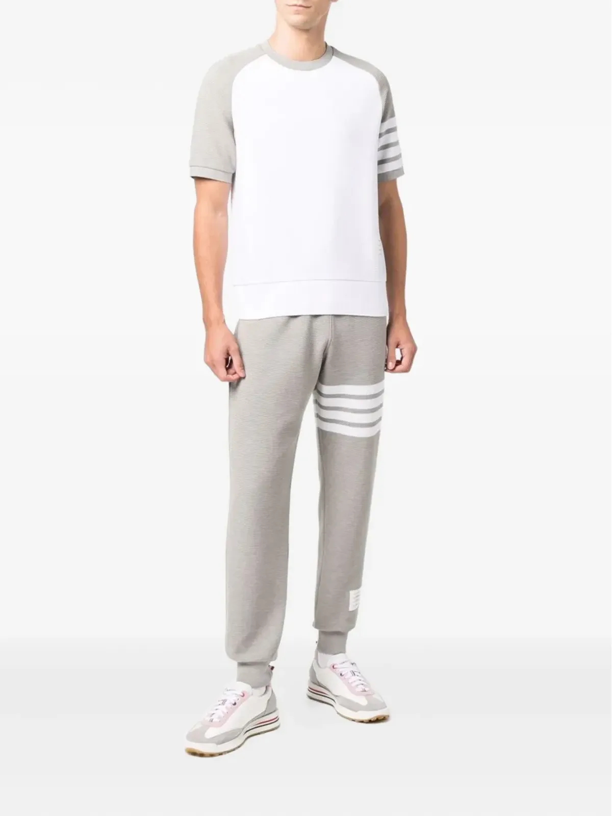 Thom Browne 4-Bar stripe T-shirt - White - 画像2