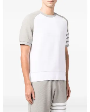 Thom Browne 4-Bar stripe T-shirt - White - サムネイル3
