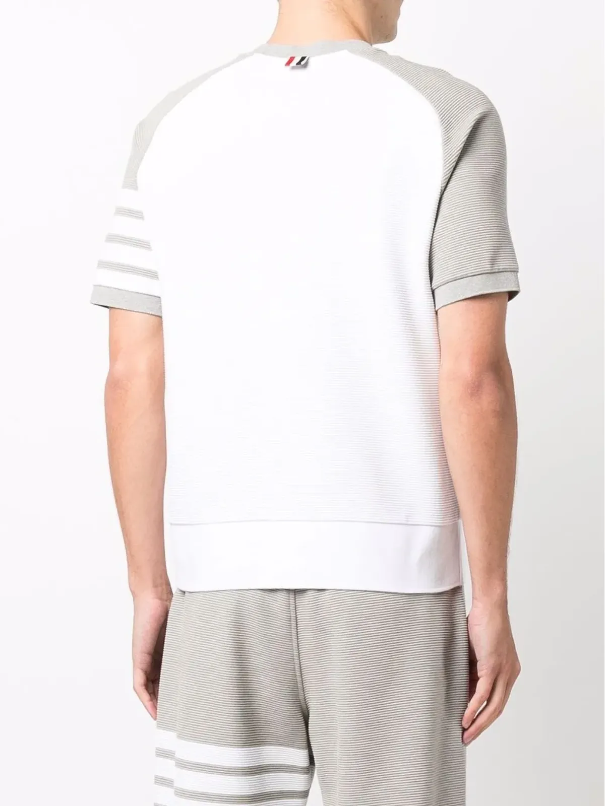 Thom Browne 4-Bar stripe T-shirt - White - 画像4