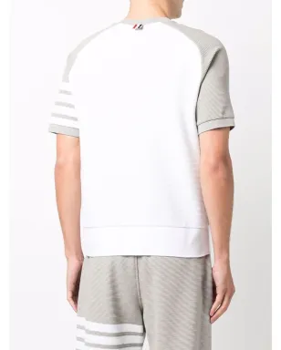 Thom Browne 4-Bar stripe T-shirt - White - サムネイル4