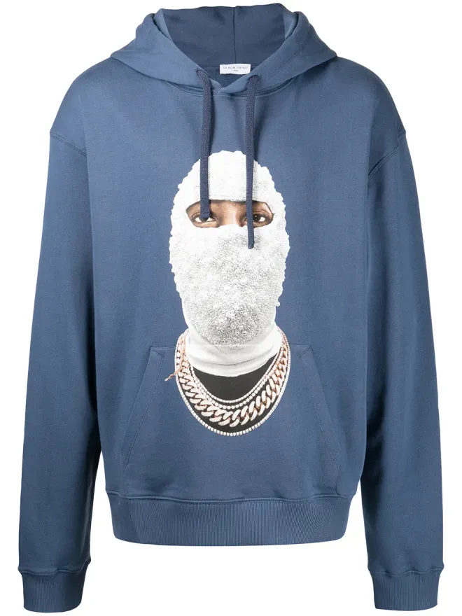 Ih Nom Uh Nit Ih Nom Uh Nit ゴールドフェイスプリントパーカーの商品画像