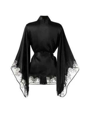 Agent Provocateur シルク花柄アップリケ ドレッシングガウン - サムネイル2