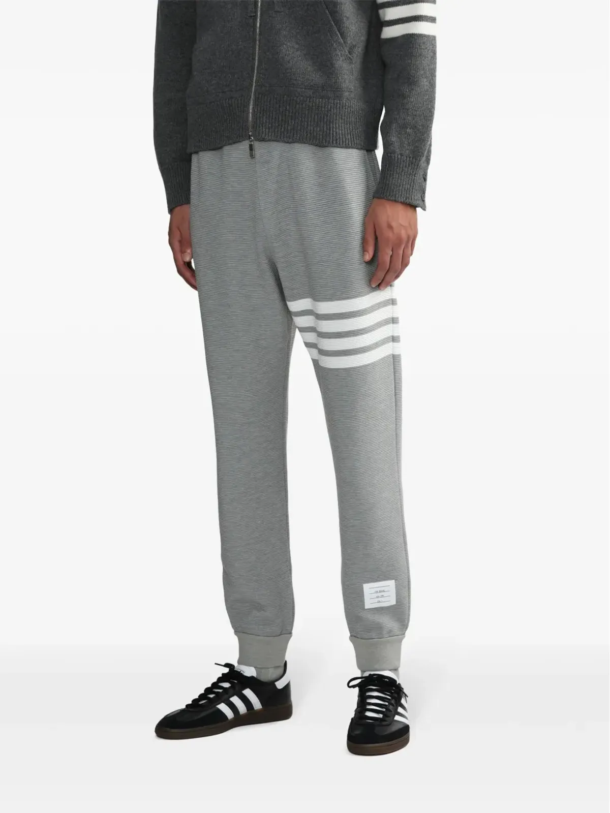 Thom Browne オットマンリブ4バー・ストライプ トラックパンツ - 画像3