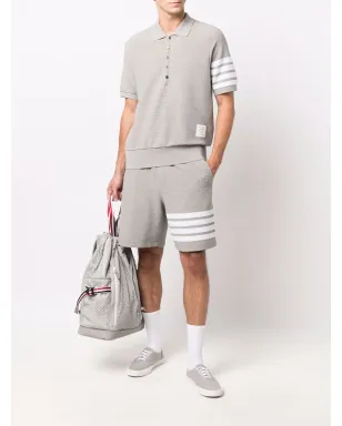 Thom Browne オットマンストライプ トラックショーツ - グレー - サムネイル2