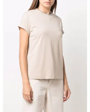 Brunello Cucinelli コントラストトリム フィットTシャツ - サムネイル3