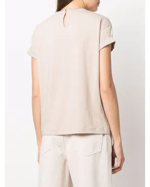 Brunello Cucinelli コントラストトリム フィットTシャツ - サムネイル4