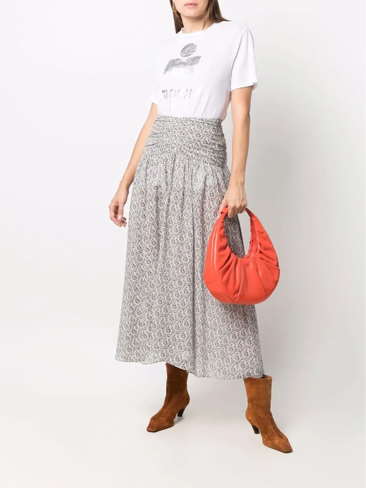 MARANT ÉTOILE Zewel ロゴプリント Tシャツ - 画像2