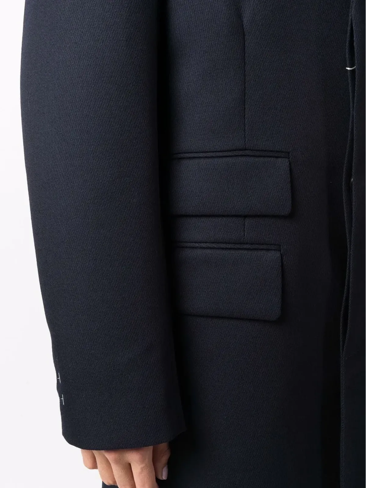 Maison Margiela 隠しホックのウールコート - 画像5