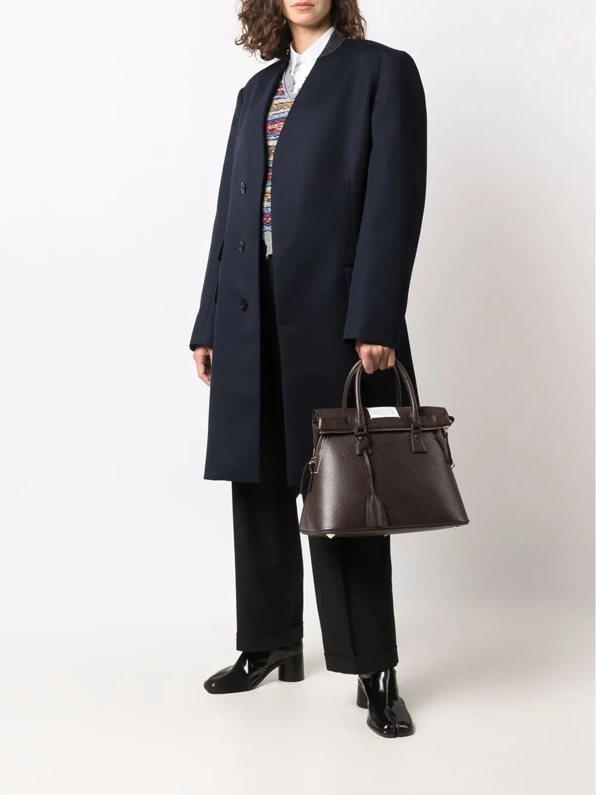 Maison Margiela 隠しホックのウールコート - 画像2