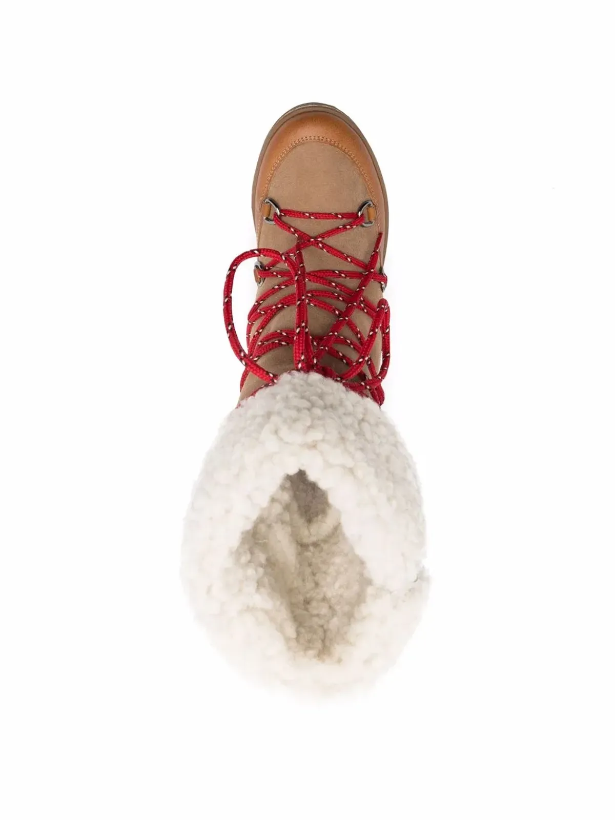 ISABEL MARANT シアリングトリム レースアップ ブーツ - ブラウン - 画像4