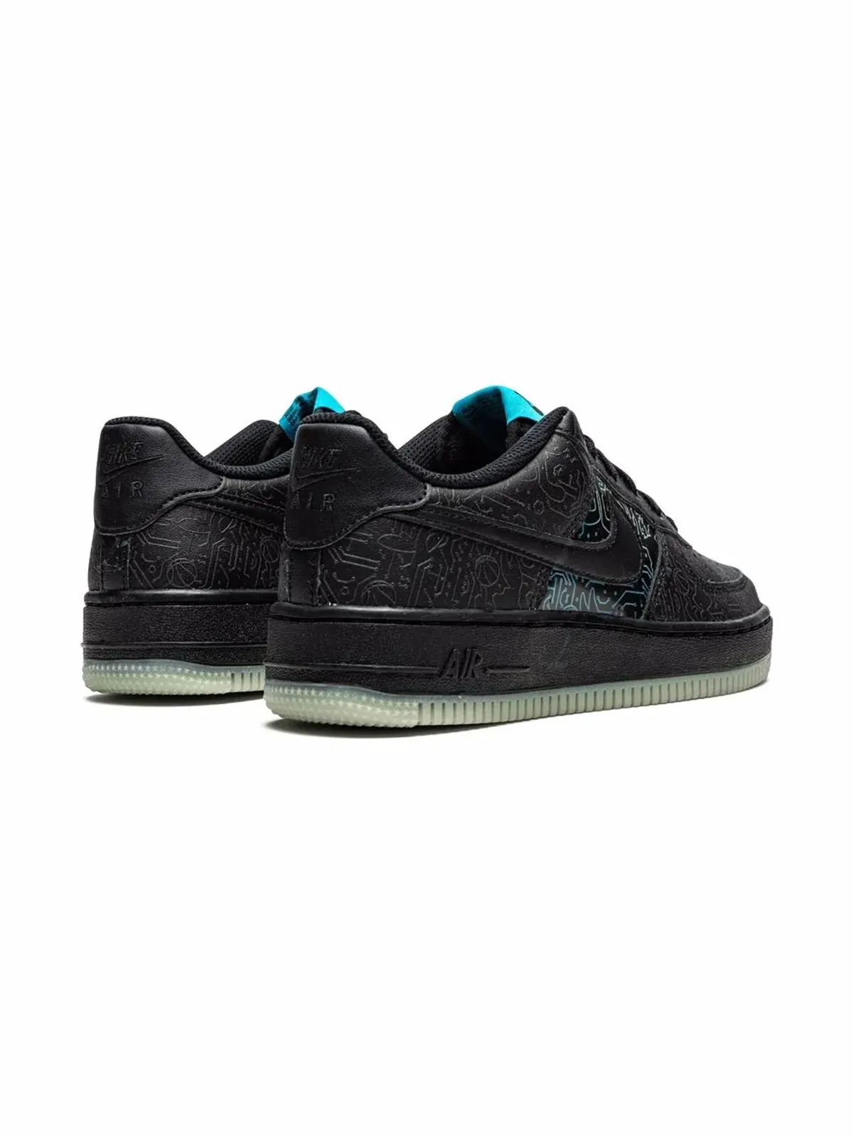 Nike Kids Space Jam Air Force 1 Low 'Computer Chip' スニーカー - 画像3