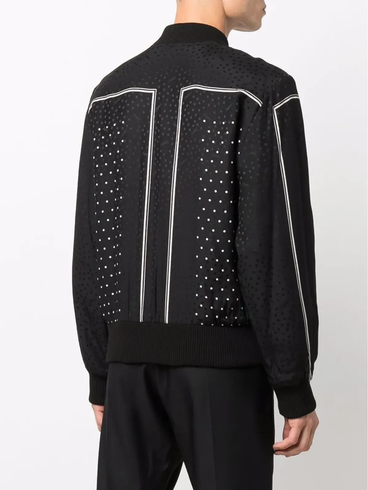 Saint Laurent ポルカドット柄ボンバージャケット - 画像4