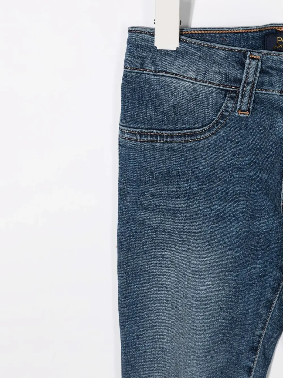 POLO RALPH LAUREN KIDS ミッドライズスキニージーンズ ブルー - 画像3