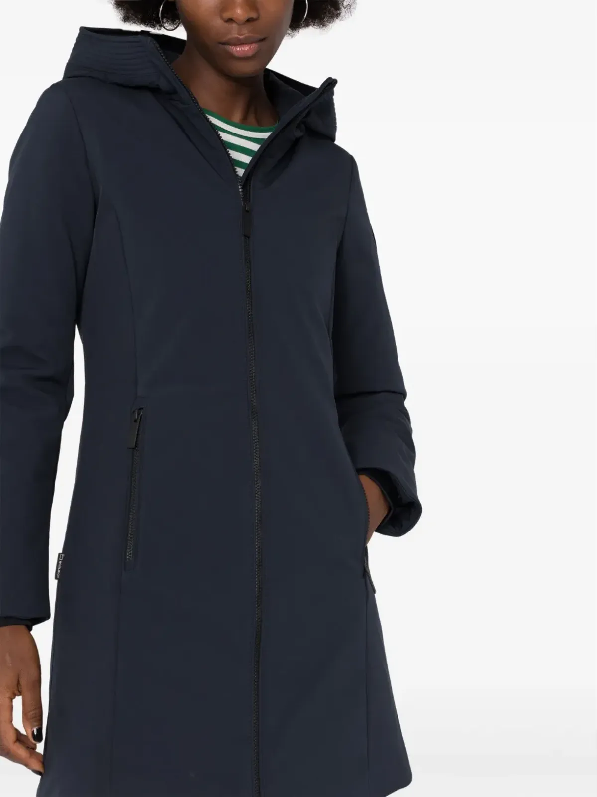 Woolrich パディッドフード付きパーカコート - 画像5