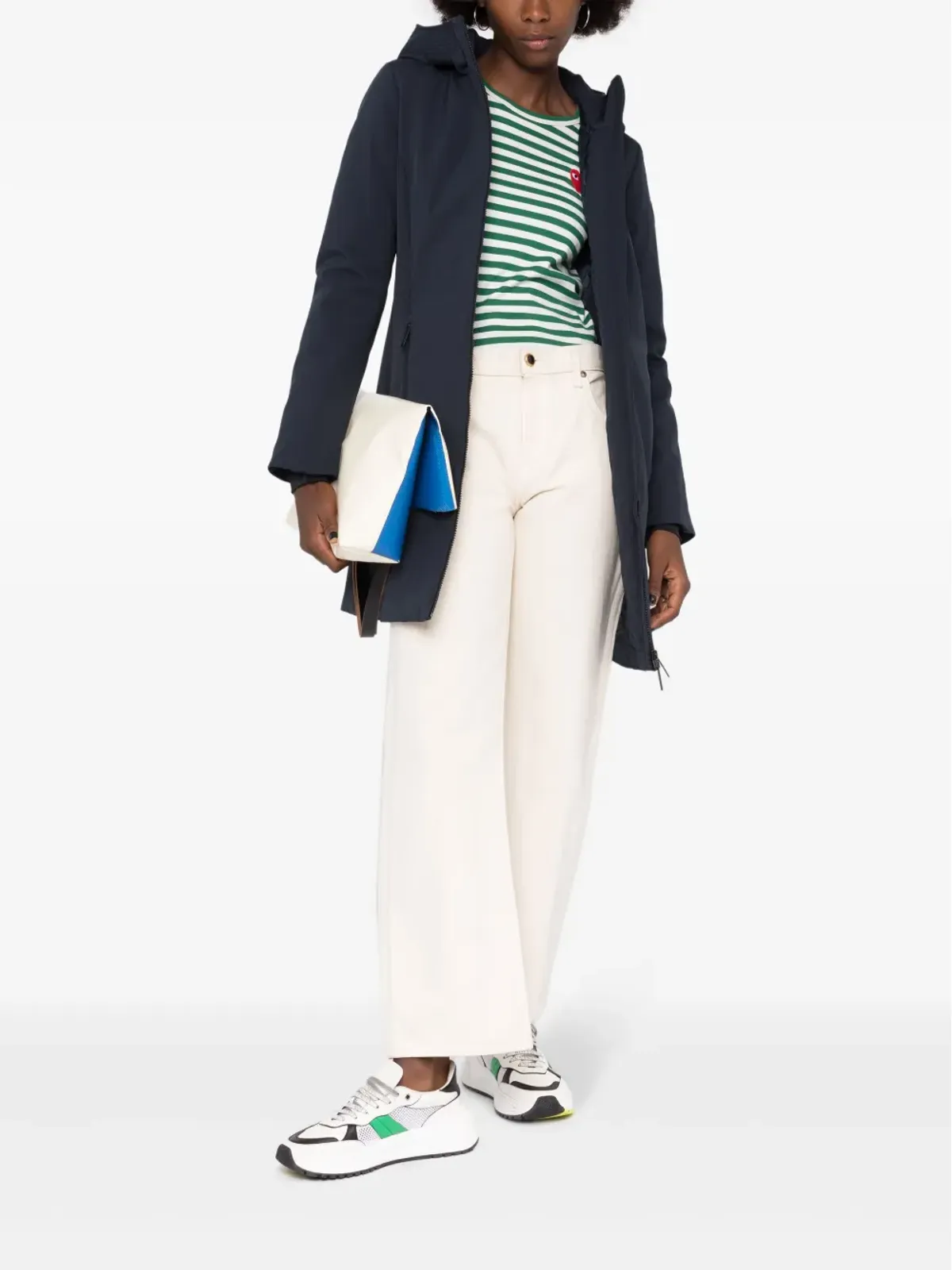 Woolrich パディッドフード付きパーカコート - 画像2