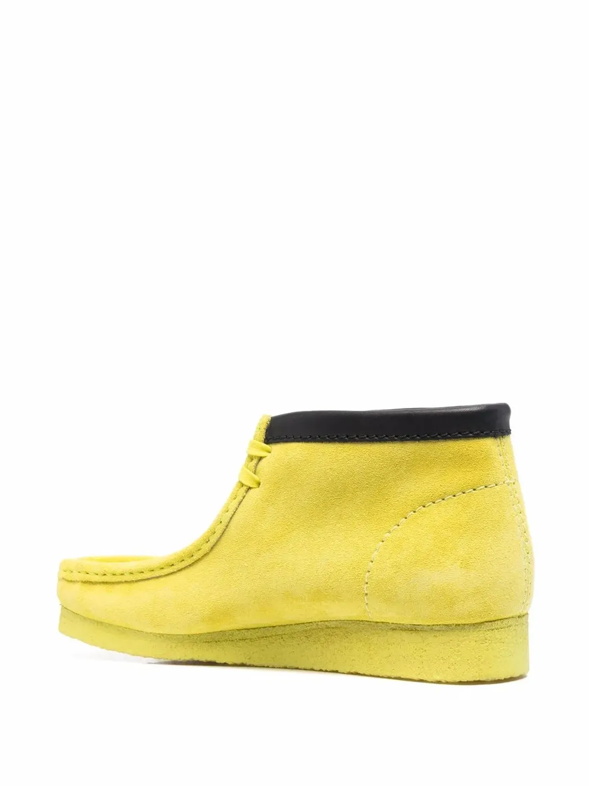 Clarks コントラストトリムスエードダービーシューズ イエロー - 画像3