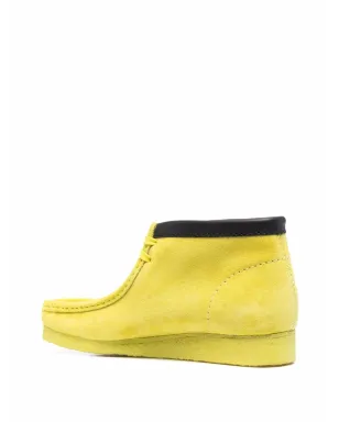 Clarks コントラストトリムスエードダービーシューズ イエロー - サムネイル3