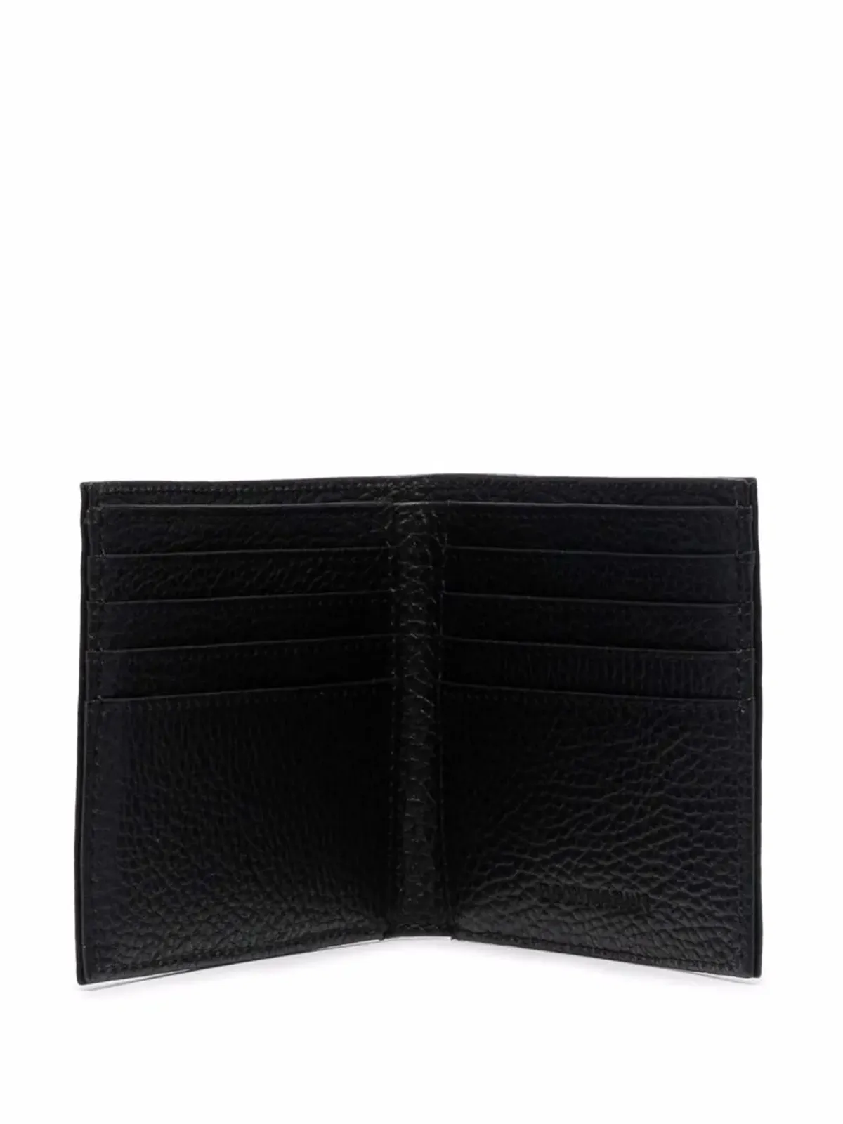 Emporio Armani グレインドエンボスロゴ ウォレット ブラック - 画像3