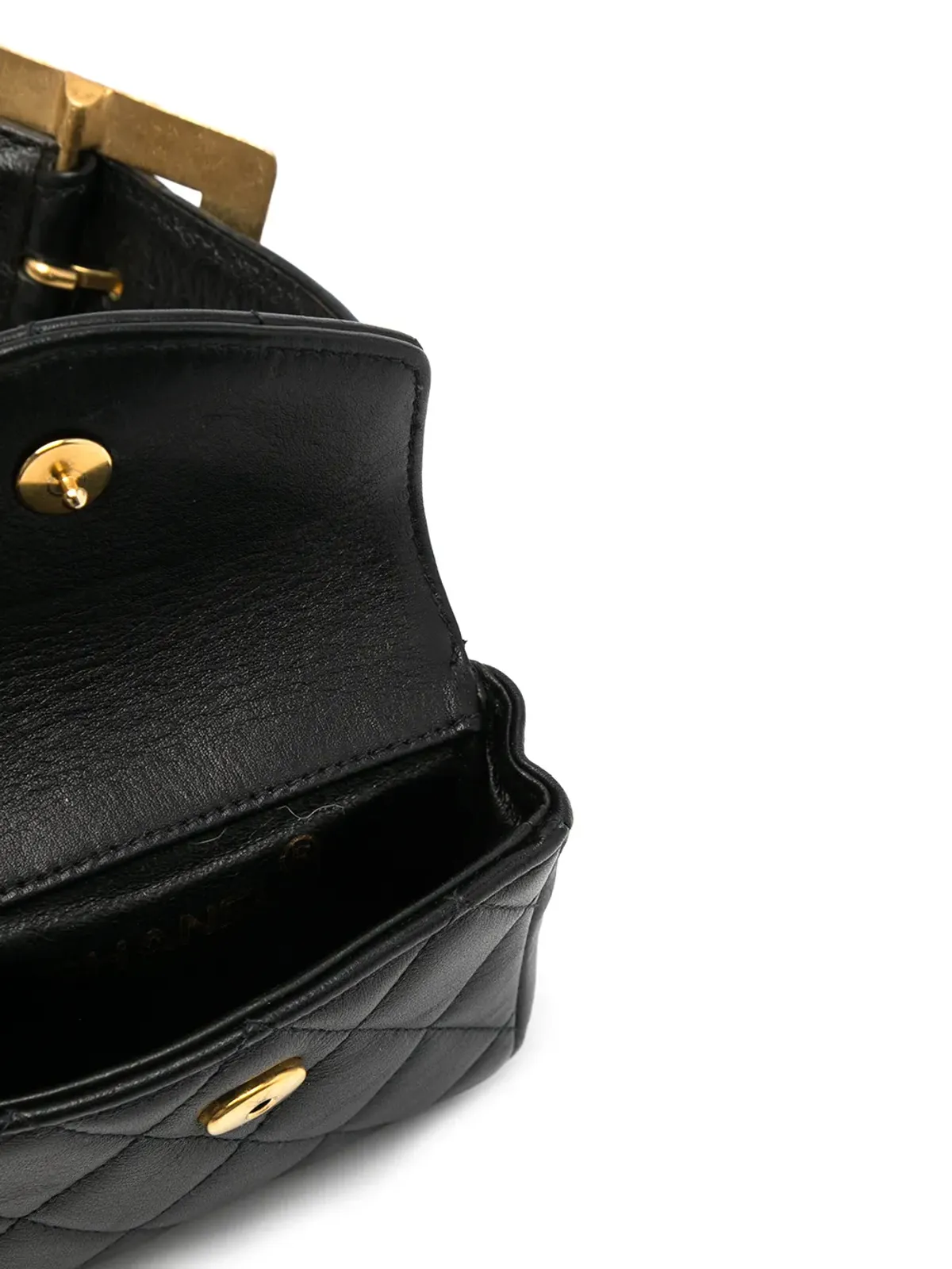 CHANEL Pre-Owned 1994 CCダイヤモンドキルト ベルトバッグ - ブラック - 画像5