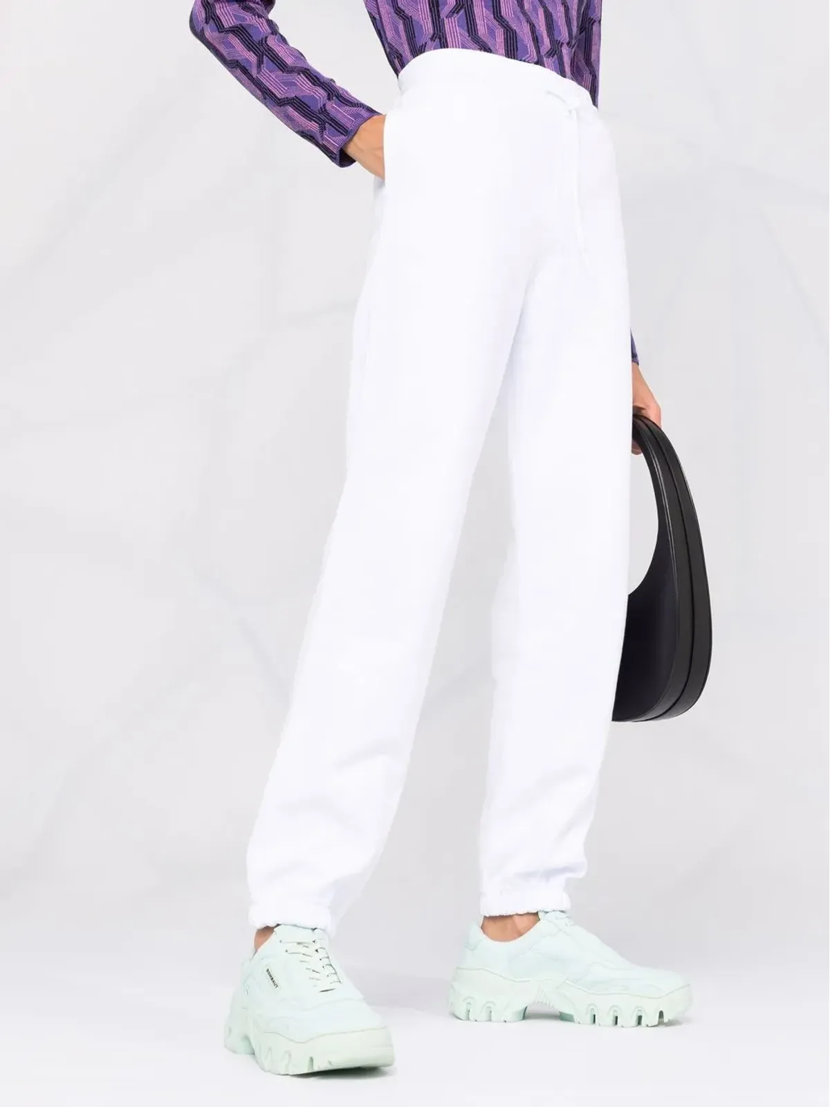 MSGM ロゴプリント コットン トラックパンツ - 画像3