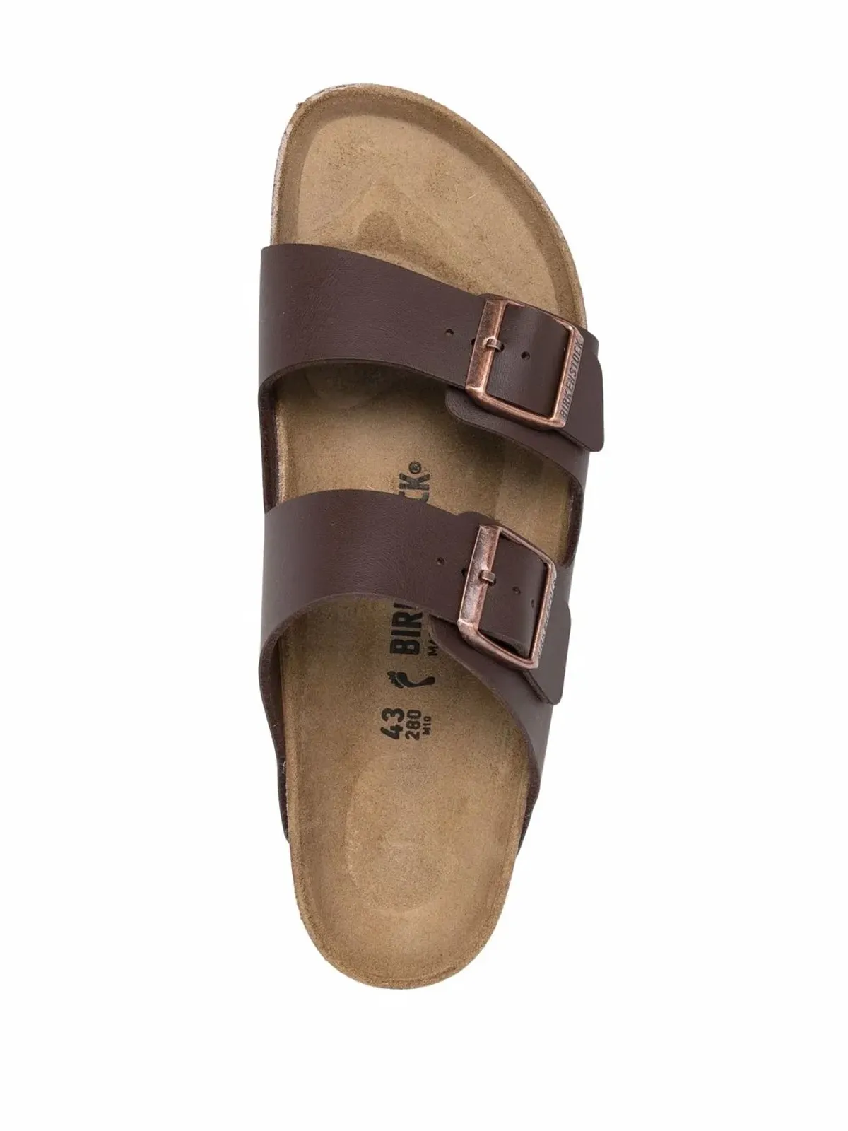 Birkenstock アリゾナ バックル付きサンダル ブラウン - 画像4