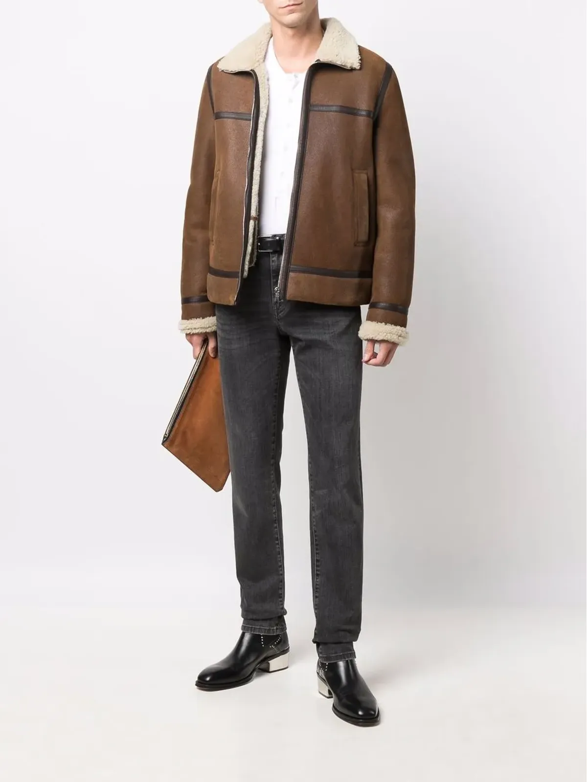 TOM FORD ヘンリーネックTシャツ - 画像2