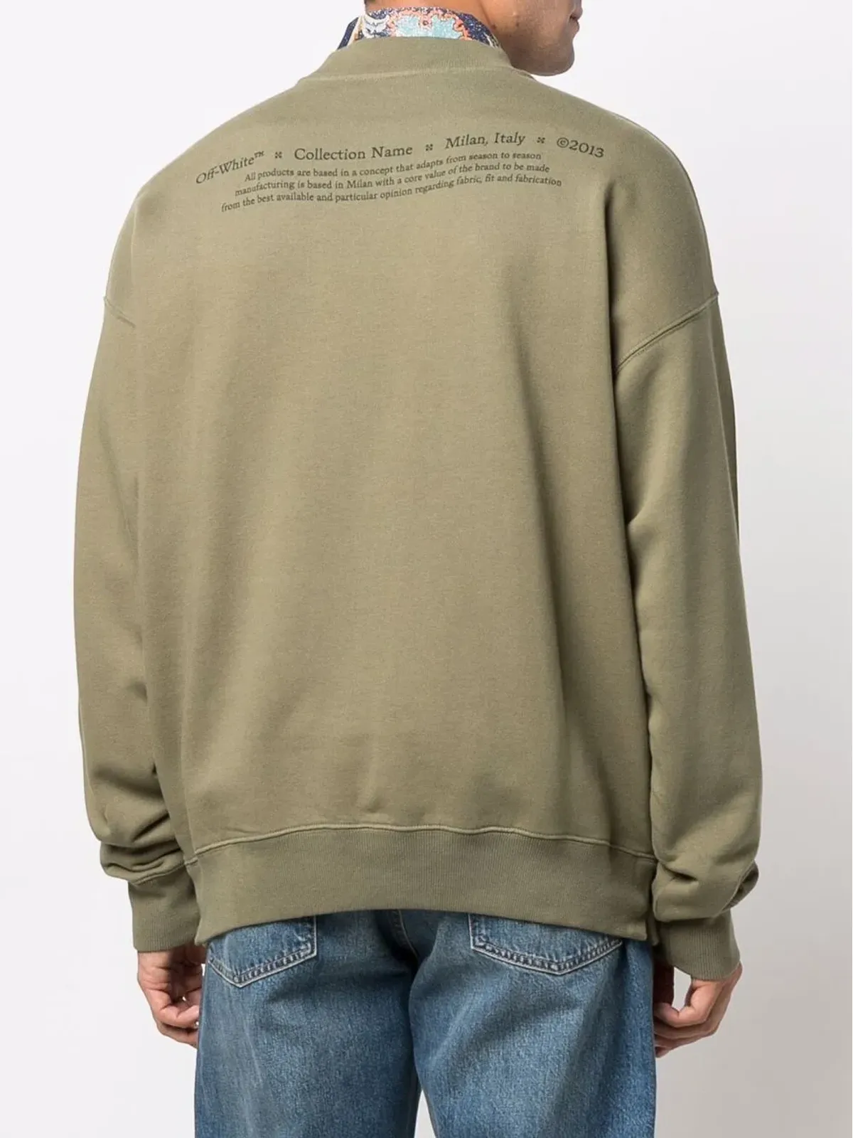 Off-White カラヴァッジョ絵画スウェットシャツ - グリーン - 画像4