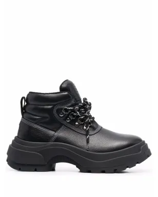 Maison Margiela レースアップ レザー ブーツ ブラック - サムネイル1