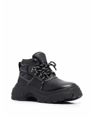 Maison Margiela レースアップ レザー ブーツ ブラック - サムネイル2
