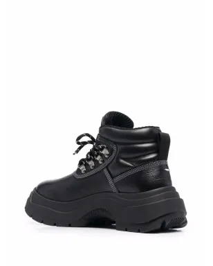 Maison Margiela レースアップ レザー ブーツ ブラック - サムネイル3