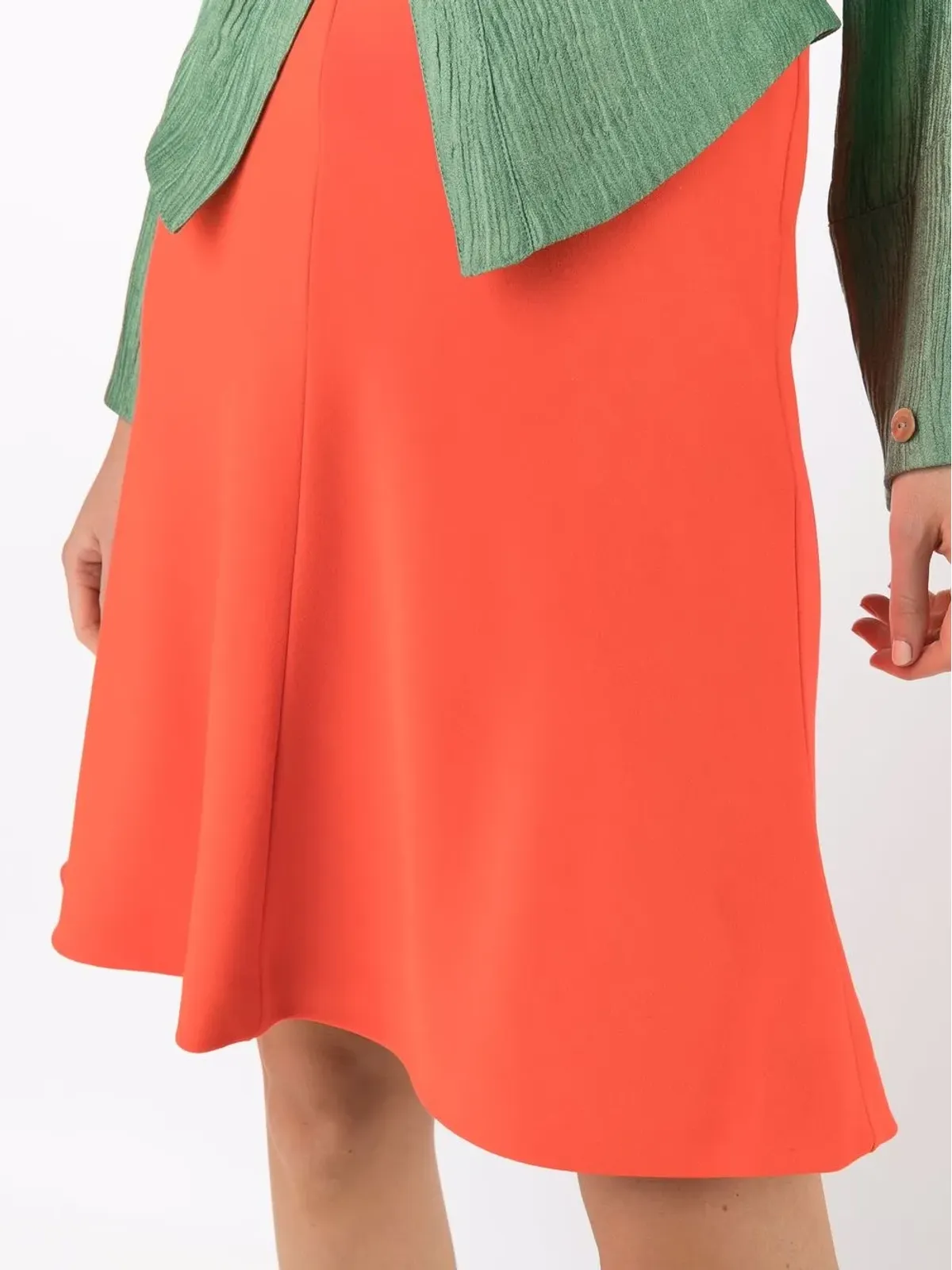 Versace Pre-Owned 1990s above-the-knee flared hem skirt - Orange - 画像5
