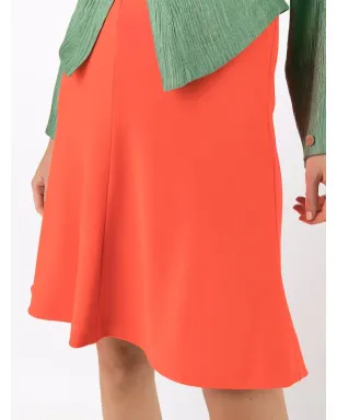 Versace Pre-Owned 1990s above-the-knee flared hem skirt - Orange - サムネイル5