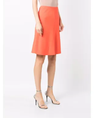 Versace Pre-Owned 1990s above-the-knee flared hem skirt - Orange - サムネイル3