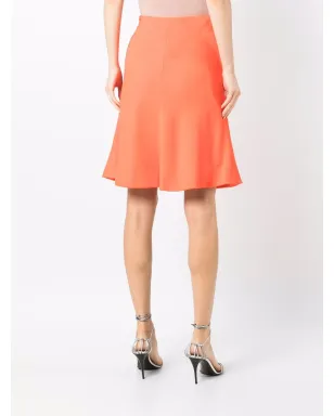 Versace Pre-Owned 1990s above-the-knee flared hem skirt - Orange - サムネイル4