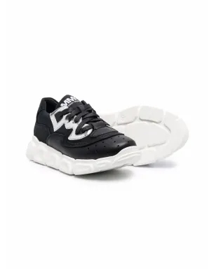 MM6 Maison Margiela Kids ロゴプリント レースアップスニーカー - サムネイル2