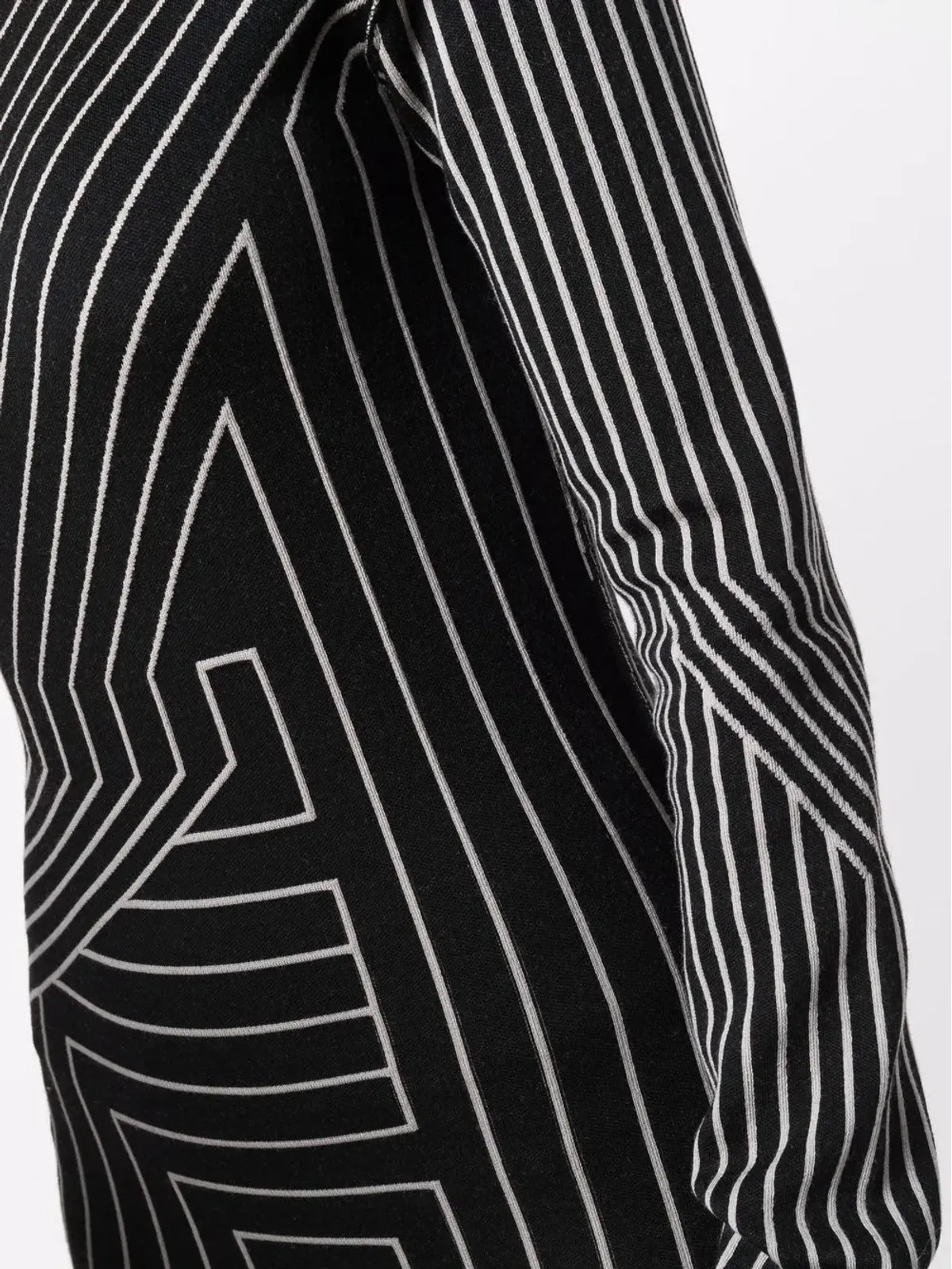 Rick Owens ジオメトリックストライプ ワンショルダードレス - ブラック - 画像5