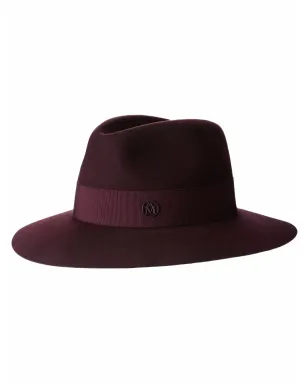 Maison Michel ヘンリエッタ フェドラ帽（フェルト製） - レッド - サムネイル1
