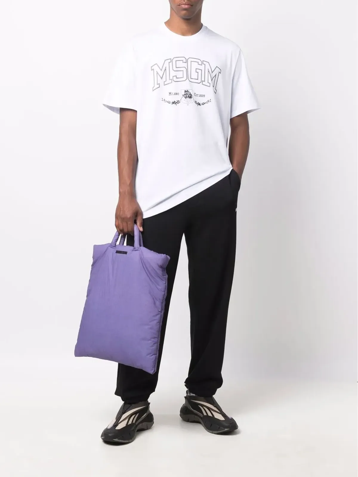 MSGM ロゴプリント トラックパンツ - 画像2