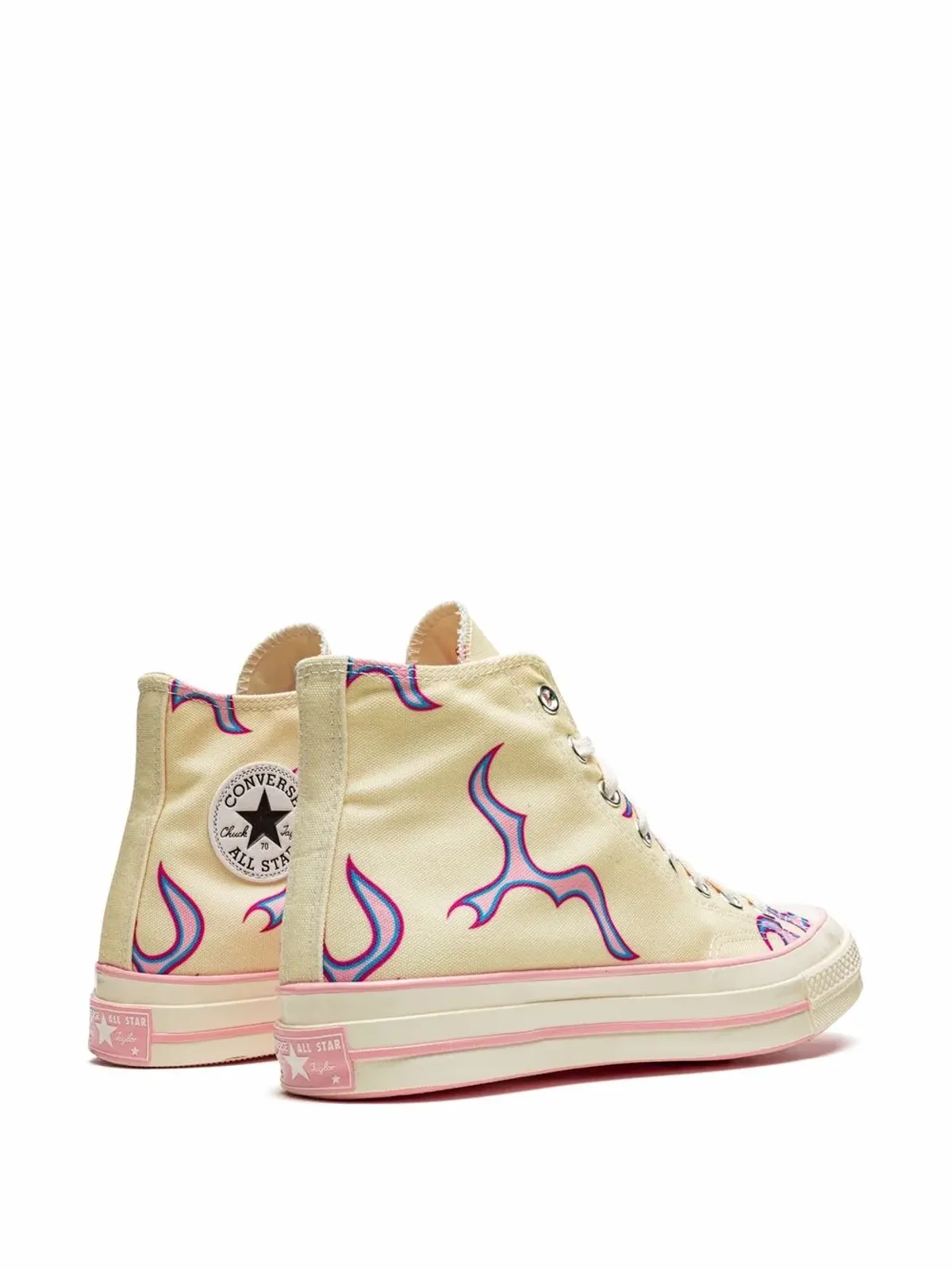 Converse ゴルフ Le Fleur Chuck 70 Hi Pink Flames スニーカー - Neutrals - 画像3