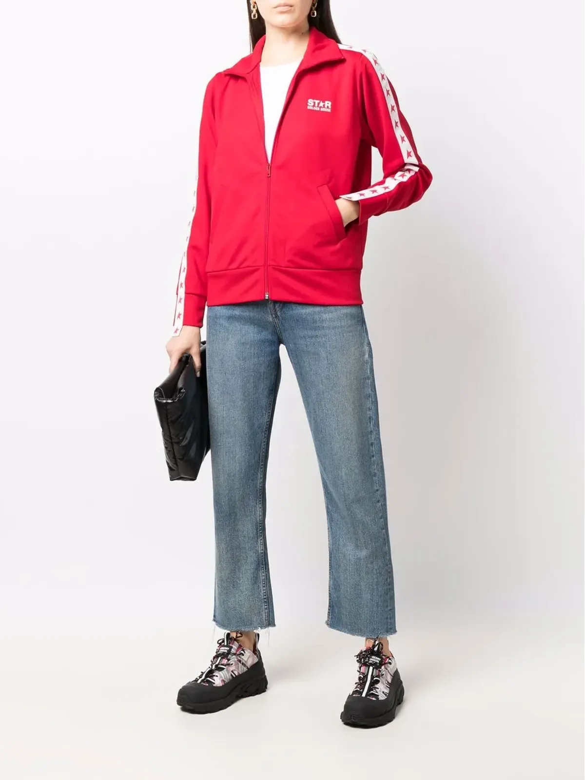 Golden Goose 星柄ツートーン ボンバージャケット - 画像2