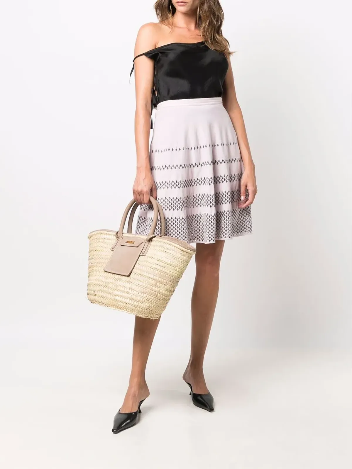 Christian Dior Pre-Owned パンチング加工のAラインスカート（2010年代） - 画像2