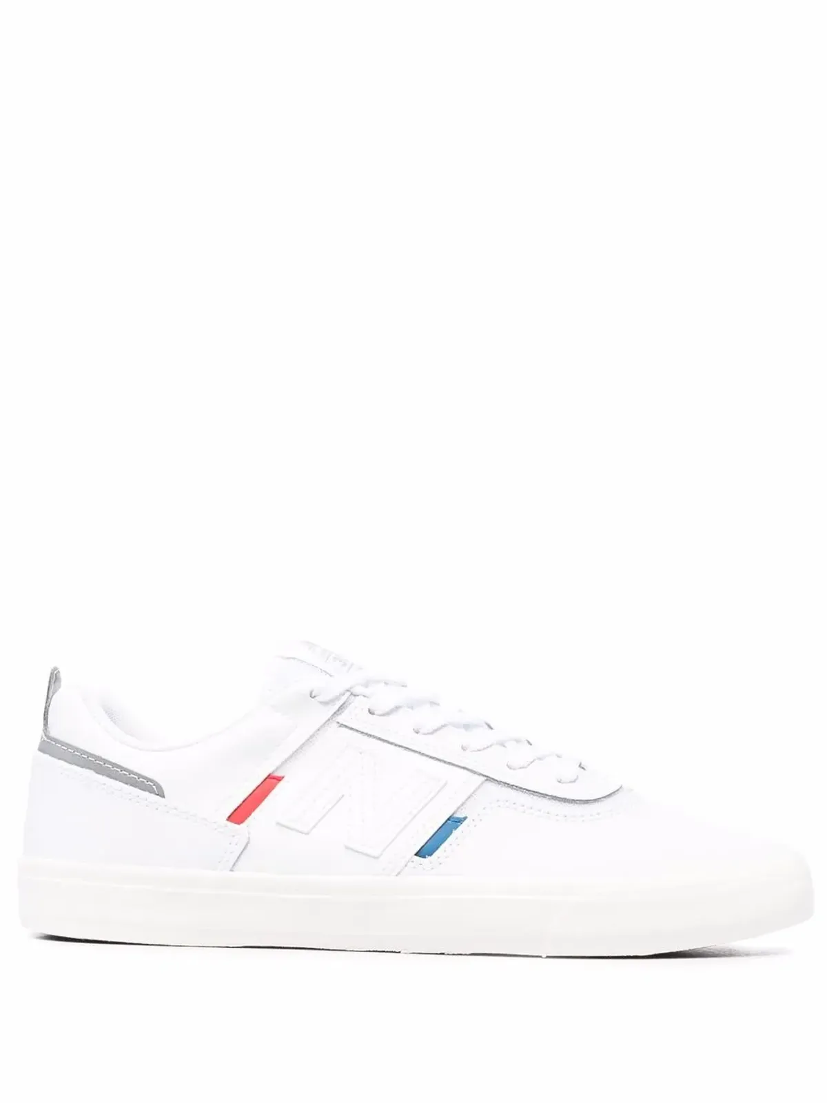 New Balance ロゴパッチ パネルドレザー スニーカー - 画像1