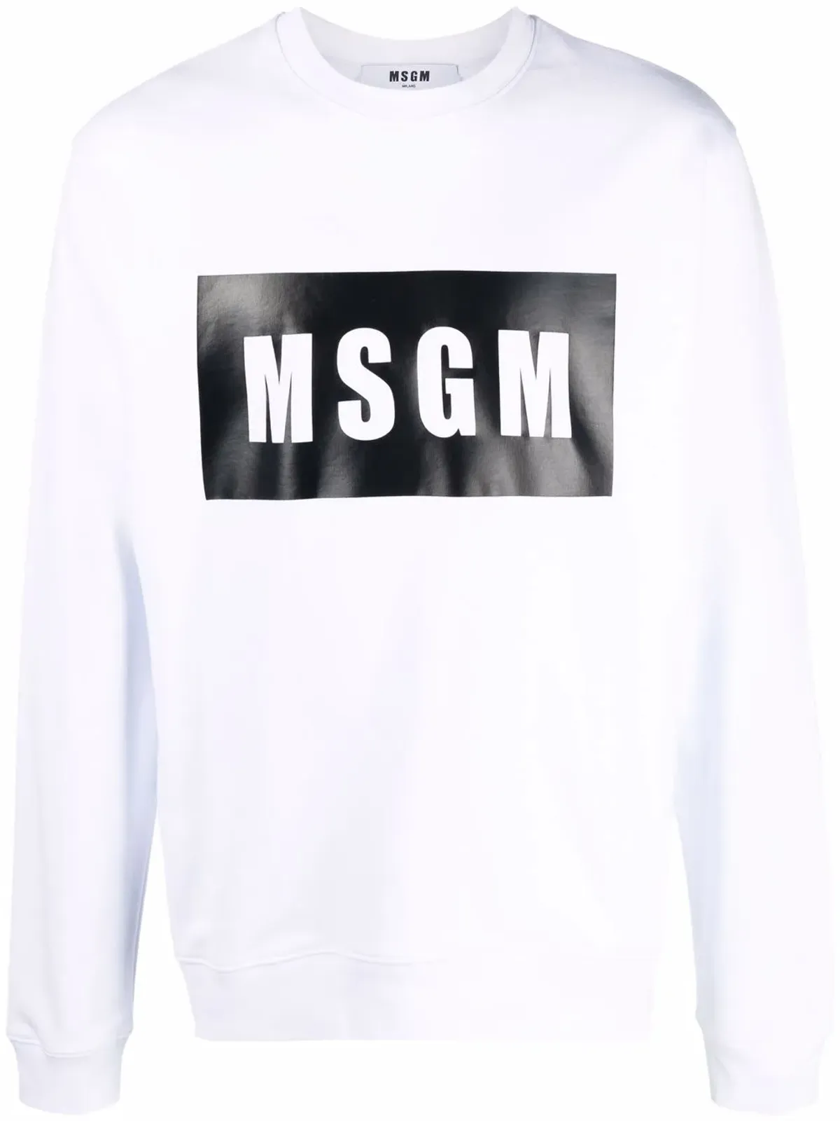 MSGM ロゴボックスプリント スウェットシャツ - 画像1