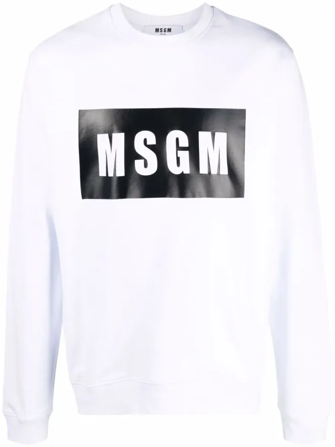 MSGM MSGM ロゴボックスプリント スウェットシャツの商品画像