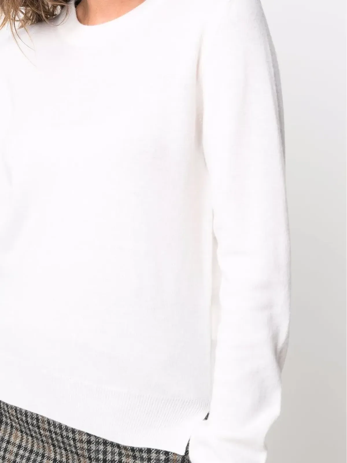 Maison Margiela ファインニット クルーネック ジャンパー - White - 画像5