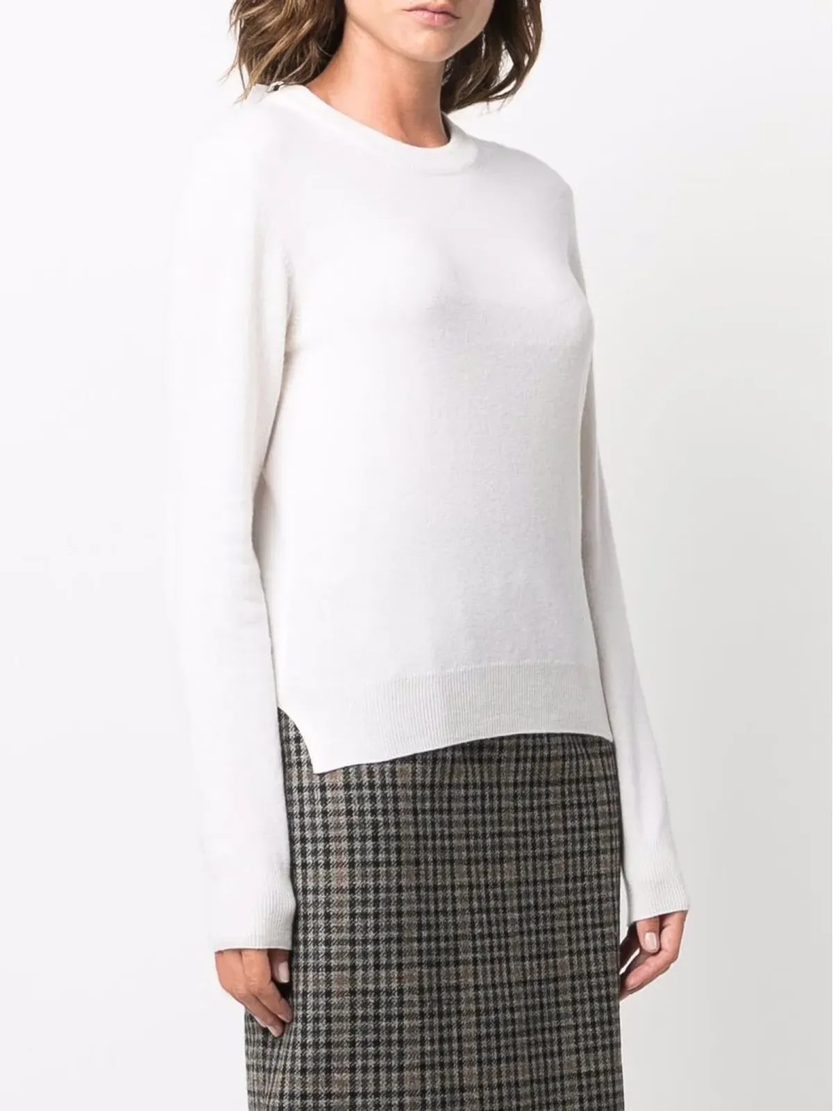 Maison Margiela ファインニット クルーネック ジャンパー - White - 画像3
