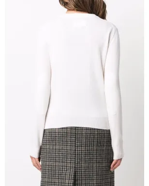 Maison Margiela ファインニット クルーネック ジャンパー - White - サムネイル4
